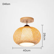 Rattan Kugelleuchte | ÉLOISE - Rattan Deko