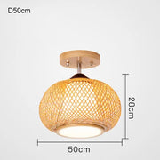 Rattan Kugelleuchte | ÉLOISE - Rattan Deko