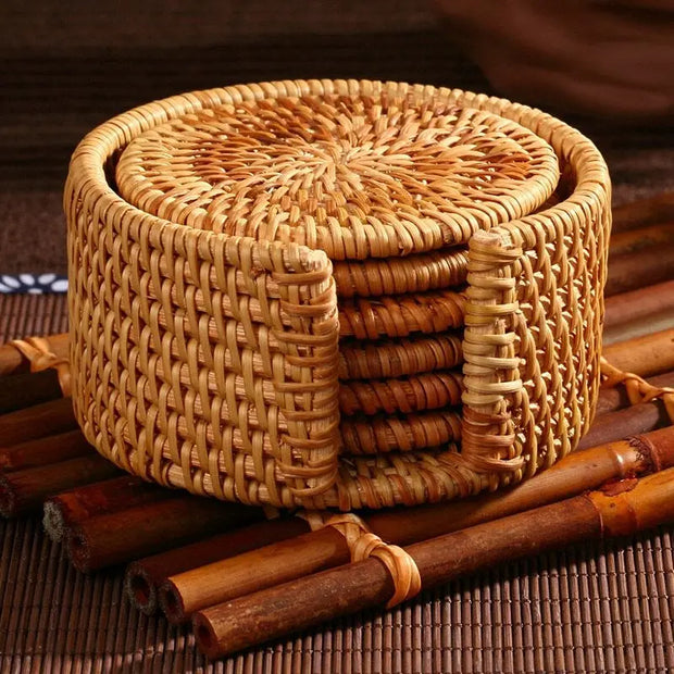 Untersetzer aus Rattan - Rattan Deko