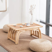 Rattan- und Bambus-Couchtisch Rattan Deko