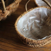 Pilzkörbchen aus Weidengeflecht - Rattan Deko