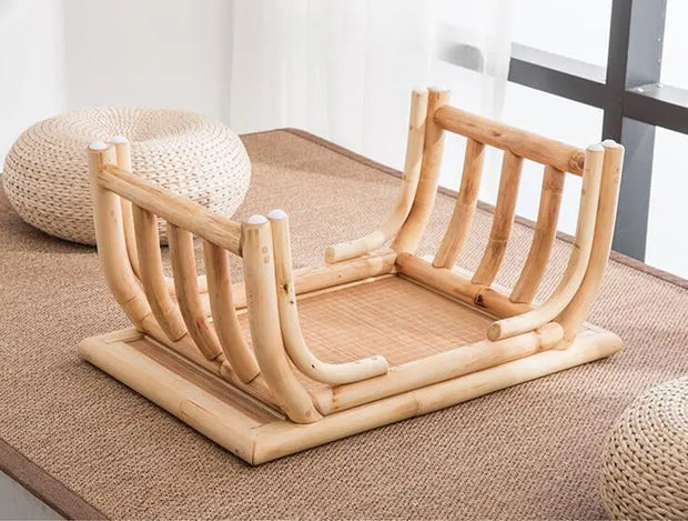 Rattan- und Bambus-Couchtisch Rattan Deko