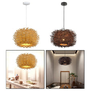 Originale Rattan Hängeleuchte Rattan Deko