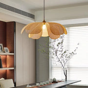 Rattan-Hängeleuchte Blume Rattan Deko