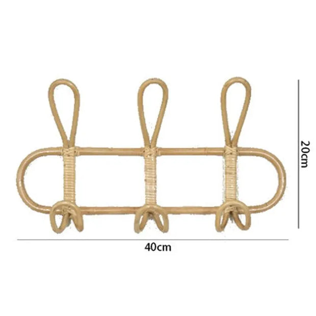 Rattan-Wandgarderobe Rattan Deko