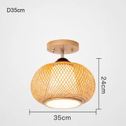 Rattan Kugelleuchte | ÉLOISE - Rattan Deko