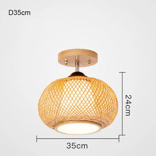 Rattan Kugelleuchte | ÉLOISE - Rattan Deko