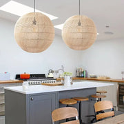 Rattan-Hängeleuchte Kugel Rattan Deko