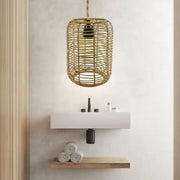 Boho Abat-jour aus Rattan für gemütliche Atmosphäre Rattan Deko