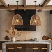 Elegante Rattan-Lampe für stilvolle Beleuchtung Rattan Deko