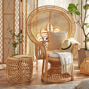 Rattansessel Emmanuelle im natürlichen Look - Rattan Deko