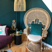 Rattansessel Emmanuelle im natürlichen Look - Rattan Deko