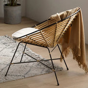 Moderner Rattan Sessel für stilvolles Wohnen - Rattan Deko