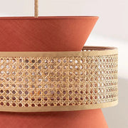 Farbige Rattan-Hängeleuchte | TERRAKOTTA - Rattan Deko