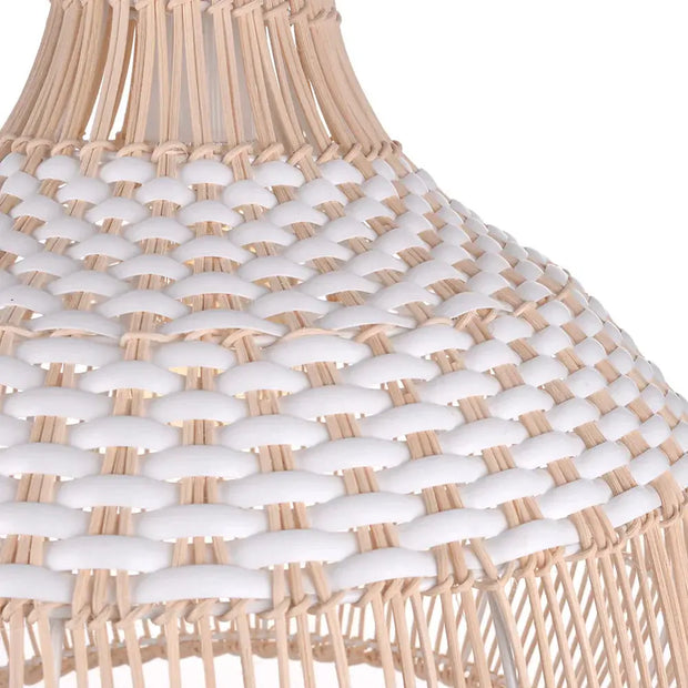 Skandinavische Rattan-Hängeleuchte | POLAIRE - Rattan Deko