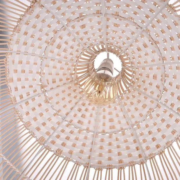 Skandinavische Rattan-Hängeleuchte Rattan Deko