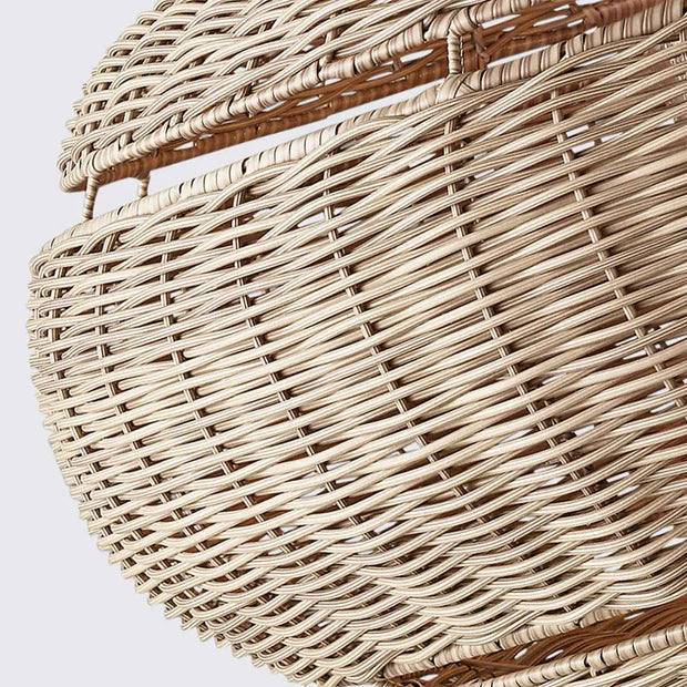 XXL Korbweide Hängeleuchte Rattan Deko