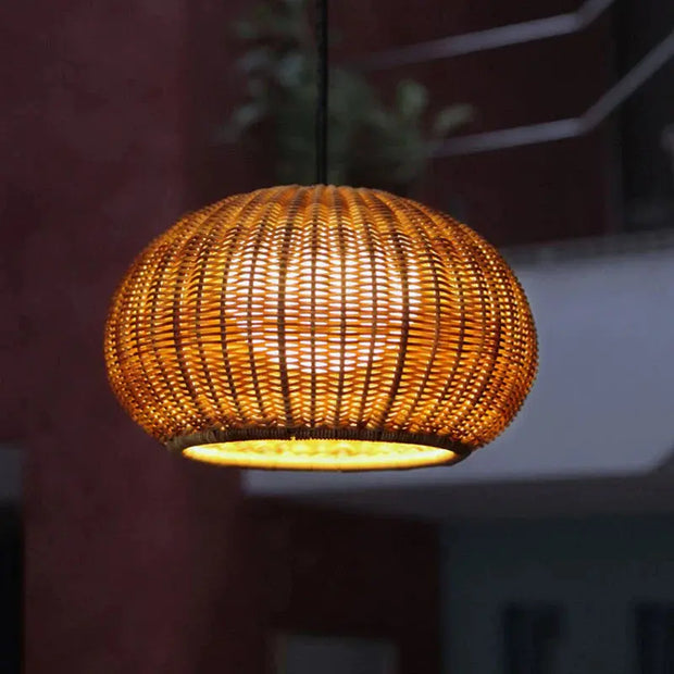 Hängelampe Rattan Außen | RADIEUSE - Rattan Deko