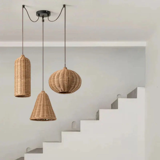 Mehrfaches Weidenpendel Rattan Deko