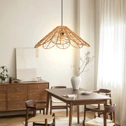 Blumen-Rattan-Hängeleuchte | LIANA - Rattan Deko