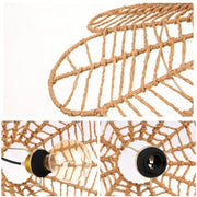 Blumen-Rattan-Hängeleuchte | LIANA - Rattan Deko