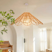 Blumen-Rattan-Hängeleuchte | LIANA - Rattan Deko