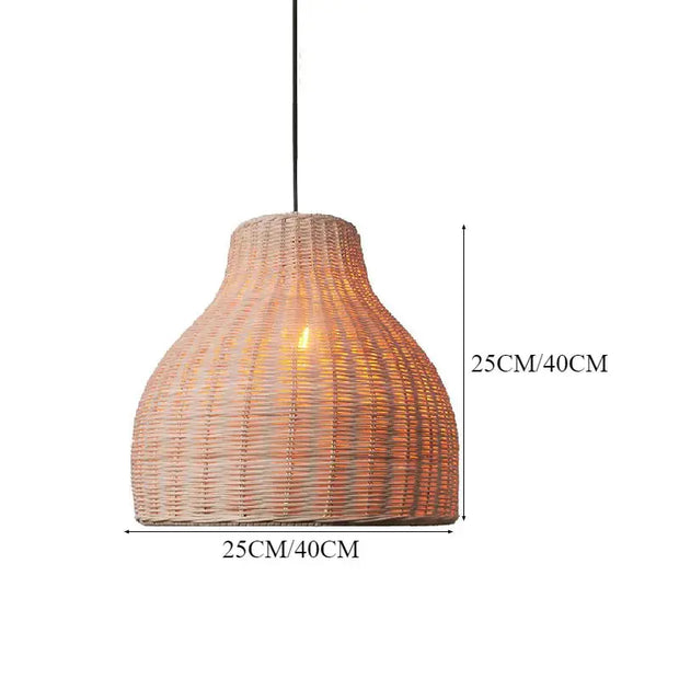 Rattan-Hängeleuchte für Schlafzimmer | COCON - Rattan Deko