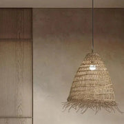 Kegelförmige Rattan-Hängeleuchte | ALOHA - Rattan Deko