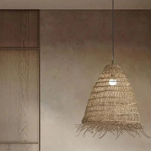 Kegelförmige Rattan-Hängeleuchte | ALOHA - Rattan Deko