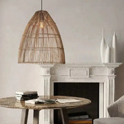 Längliche Rattan-Hängeleuchte | LUMINA - Rattan Deko