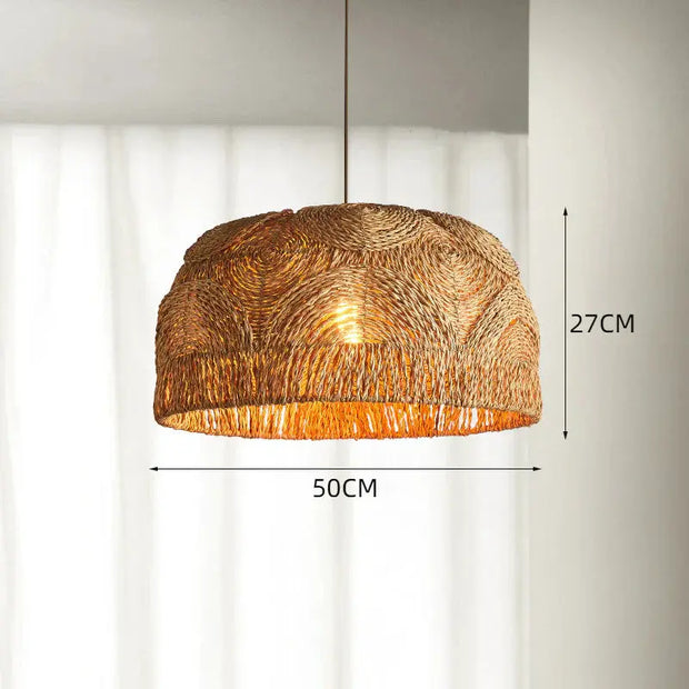 Rattan Hängeleuchte Raphia Rattan Deko