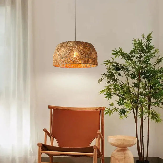 Rattan Hängeleuchte Raphia Rattan Deko
