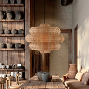 Terrakotta Rattan Hängeleuchte Rattan Deko