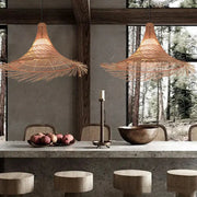 Rattanhängeleuchte Esszimmer Rattan Deko