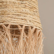 Fransiger Rattan-Hängeleuchte Bohème | LIVIA - Rattan Deko