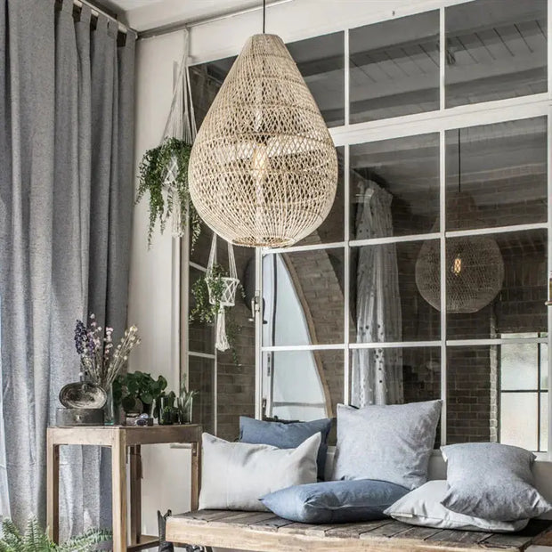 Hängeleuchte Rattan Rattan Deko