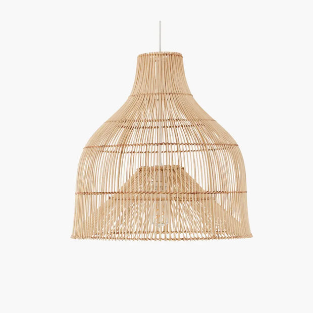 Rattan-Käfig-Pendelleuchte | KAPTILO - Rattan Deko