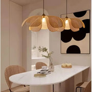 Rattan-Hängeleuchte Blume | LOLA - Rattan Deko