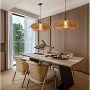 Rattan-Hängeleuchte Blume | LOLA - Rattan Deko