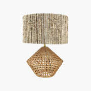 Rotin Tischlampe im Japandi Stil für gemütliche Akzente - Rattan Deko