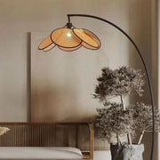 Lampadaire aus Rattan im Japandi-Stil Rattan Deko