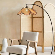 Lampadaire aus Rattan im Japandi-Stil Rattan Deko