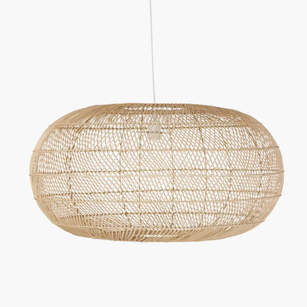 Hängelampe aus Rattan für stilvolle Beleuchtung - Rattan Deko