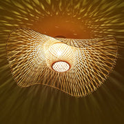 Rattan-Deckenleuchte Wohnzimmer | ONDÉA - Rattan Deko