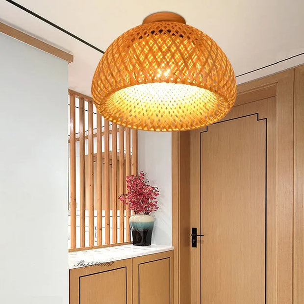Deckenleuchte Rattan Badezimmer | MARIUS - Rattan Deko