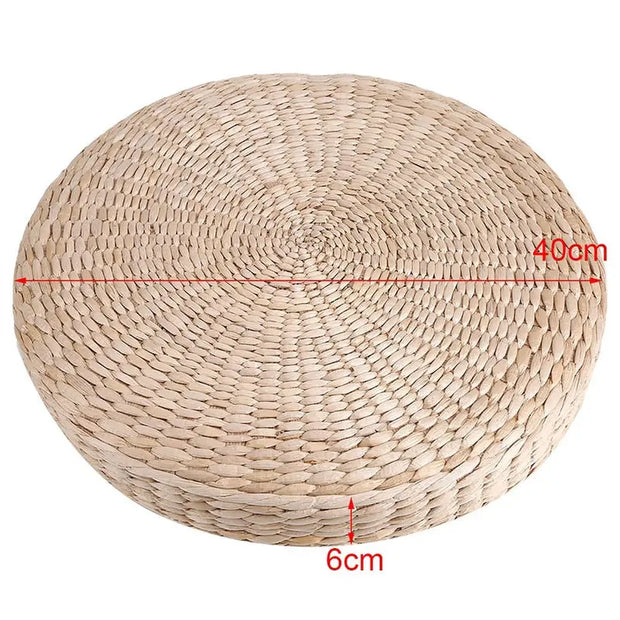 Meditationspouf aus Rattan Rattan Deko