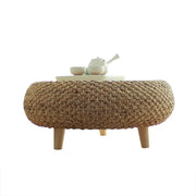 Kleiner runder Rattantisch Rattan Deko