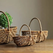Pilzkörbchen aus Weidengeflecht - Rattan Deko
