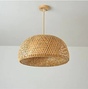 Bambus-Hängeleuchte Wohnzimmer Rattan Deko