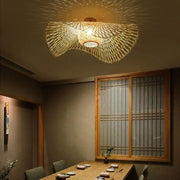 Rattan-Deckenleuchte Wohnzimmer | ONDÉA - Rattan Deko